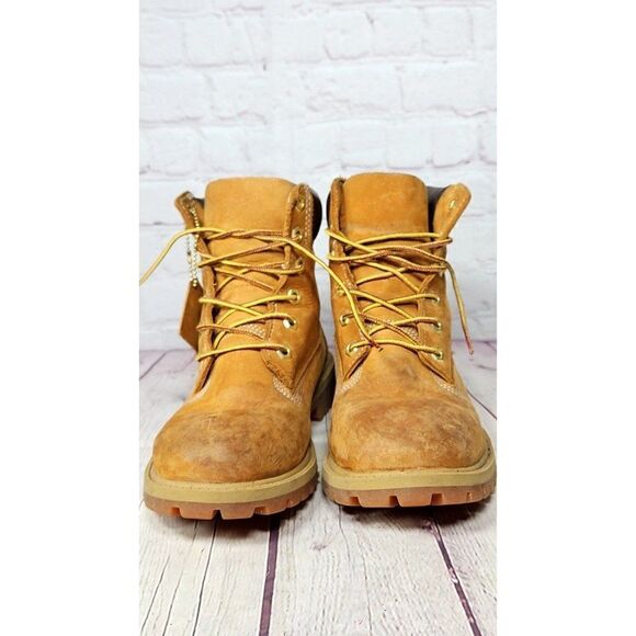 Timberland Premium Waterproof Boots Combat Boots Boys Size 4 / Women's Size 5.5 - Picture 2 of 8